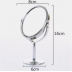 Iron-carbon Alloy Makeup Mirror Glass Silver Double Cosmetic Mirror Oval Mirror